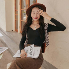免穿文胸黑科技保暖內衣無痕低領輕暖肌底衣帶胸墊秋衣修身打底衫