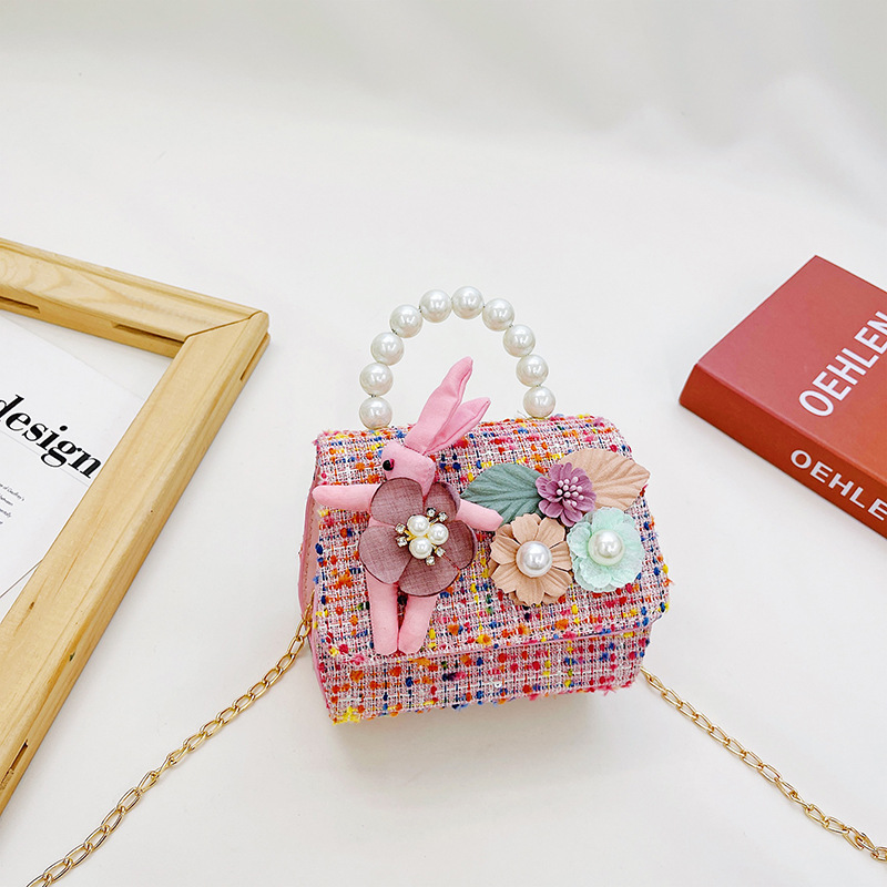 2021 nuevo Otoño e Invierno bolsa de conejo niños dibujos animados princesa chica bolsa de mensajero moda bebé cambio bolsa de accesorios