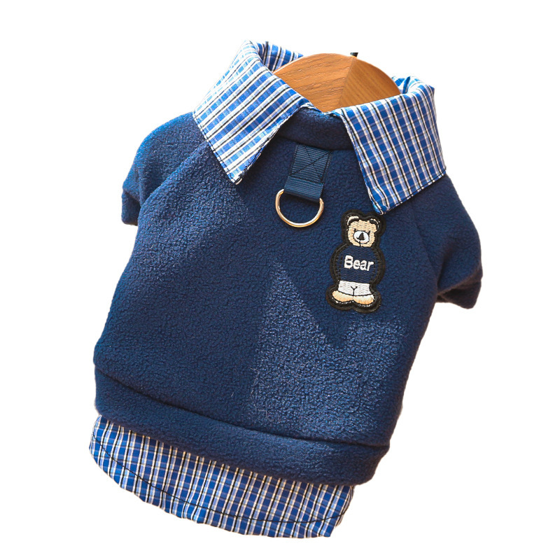 Muñoz de invierno y otoño, dos piezas de ropa de mascotas, accesorios, ropa, gato, perro, oso de peluche.