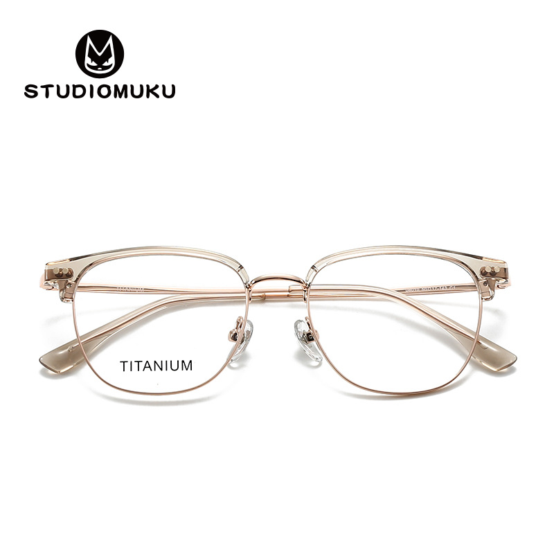 Actualización de gafas de madera STUDIOMUKU para formar un marco de gafas clásico, la moda es un marco de gafas de reencarnación