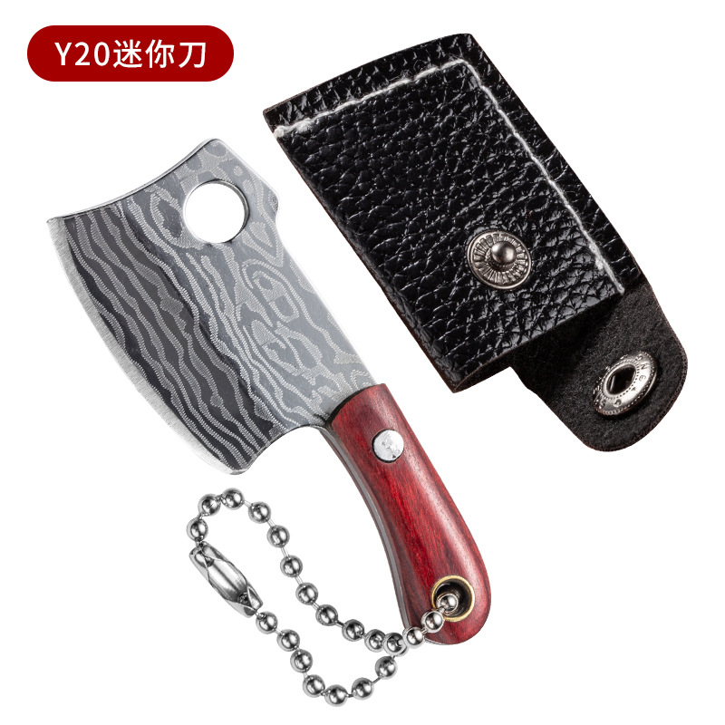 Mini cuchillo de cocina llavero EDC al aire libre portátil cuchillo no plegable cuchillo de desembalaje creativo