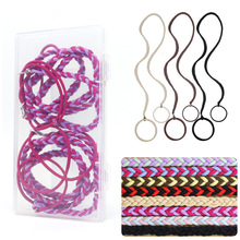 跨境亚马逊同款热卖64cm加长款冲浪运动发圈女编织皮筋发绳发饰
