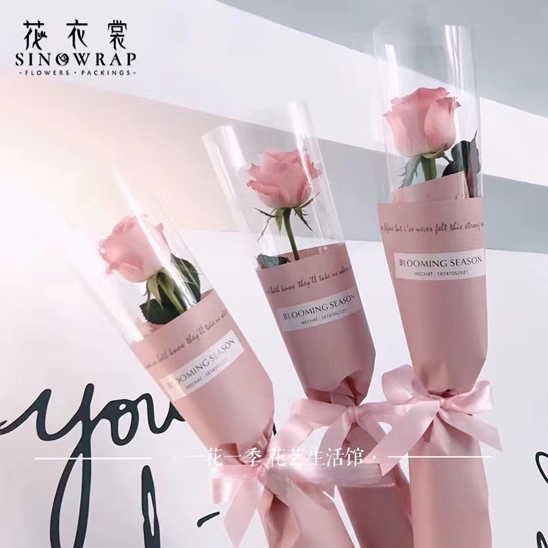 母亲节玫瑰花女神装单支玫瑰花情人节香皂花花束活动暖场女神节