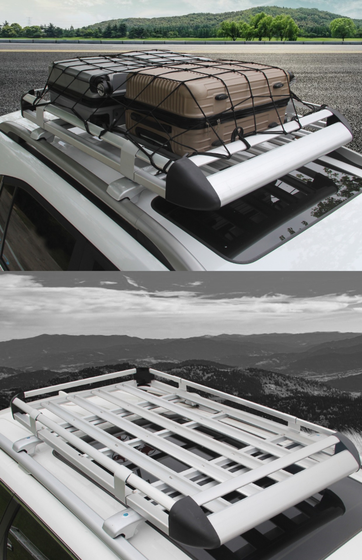 Suitable for Car Roof Luggage Rack Suv Universal Car Travel Frame Shelf Special Luggage Frame Basket Roof Rack