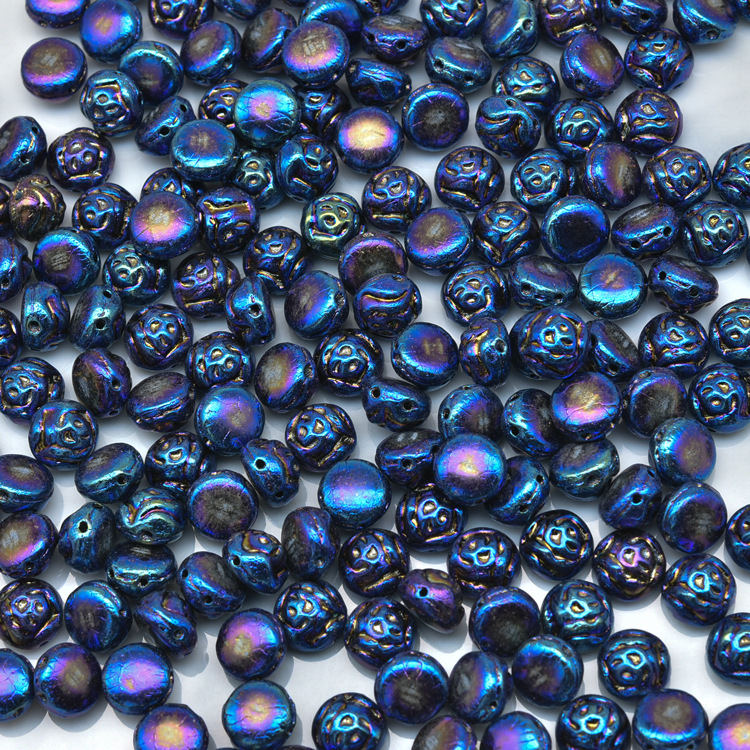 Nuevo checa perlas de vidrio preciosa Bossa Rosa 29 colores 8mm,12mm perlas sueltas 100g paquete