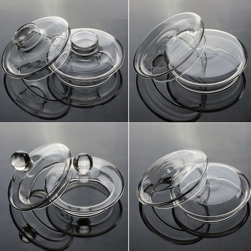 4SZ0批发玻璃杯盖 壶盖 盖子 茶具配件 茶壶盖 花茶壶盖 玻璃壶盖