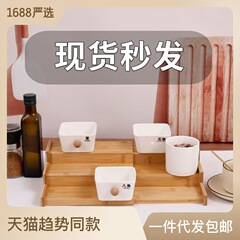 木製伸縮可能三層収納棚木製棚竹木デスクトップ棚整理棚キッチン調味料