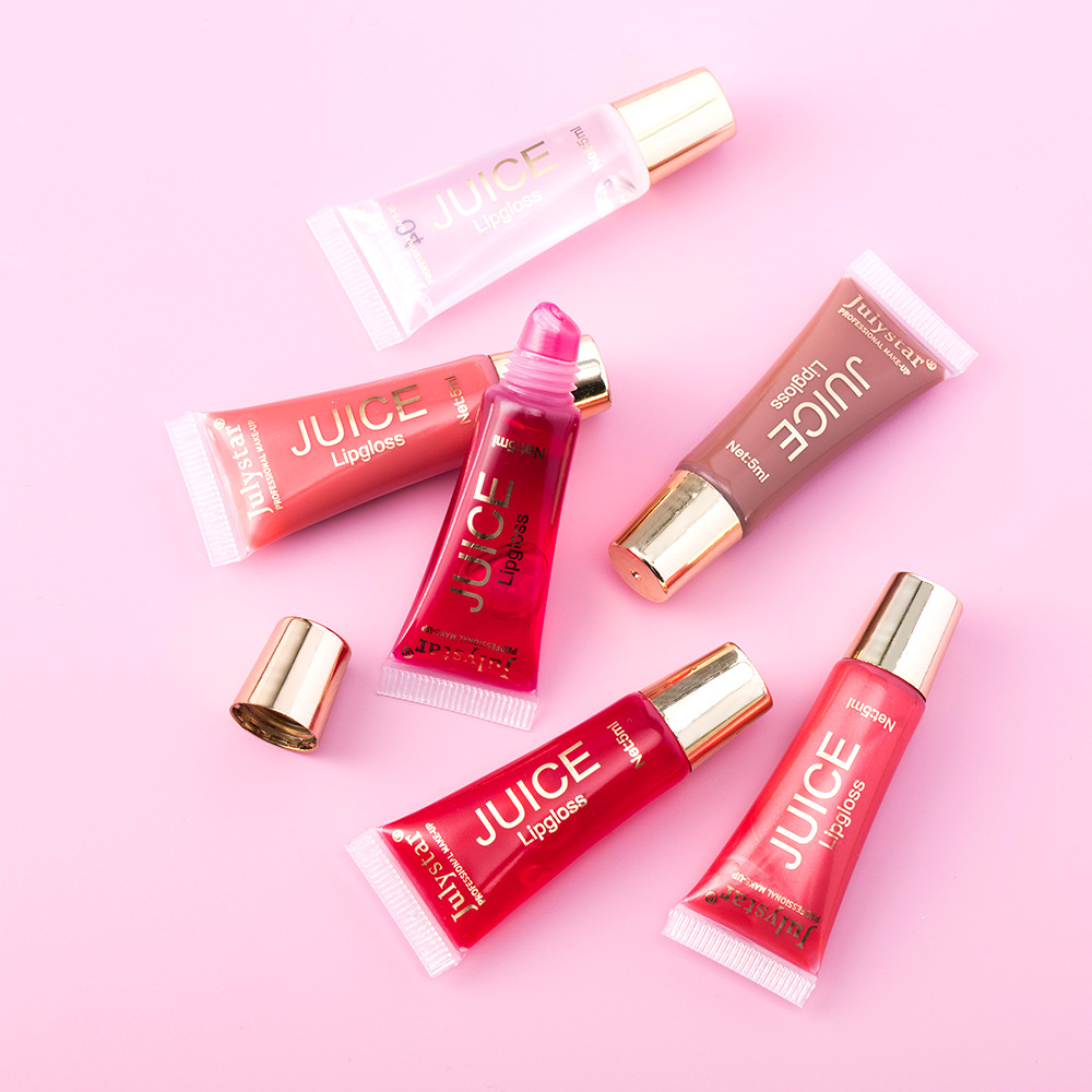 Julystar's best-selling Hydrating Lip Gloss with fruity flavor, long-lasting moisturizing and hydrating soft tube lip gloss set undefined