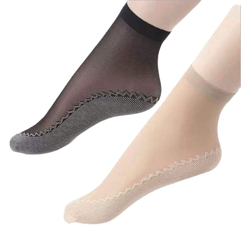 Хлопковая нижняя часть anti-slip женские носки, кружевные бархатные носки, летние хлопковые носки с кристаллами, усиленные носки с цветами