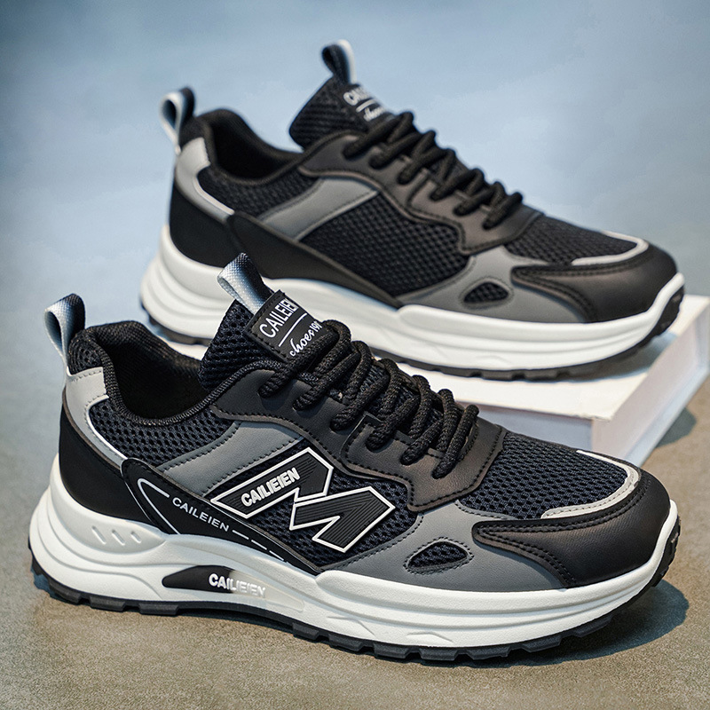 Zapatos de hombre de verano nuevos zapatos respirables de malla tendencia versátil con suela suave antideslizante desgaste zapatos deportivos casuales para correr