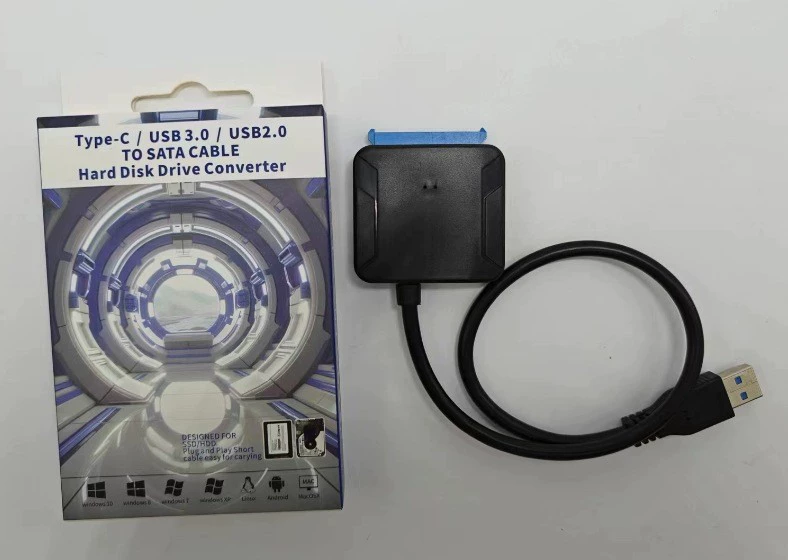 USB3.0 в SATA кабель для подключения 2.5"/3.5" SSD/HDD, простой кабель для диска