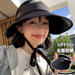 夏の大きなつばの空の帽子の女性の屋外の紫外線防止の氷の糸の日よけの帽子は旅行して顔を覆います。