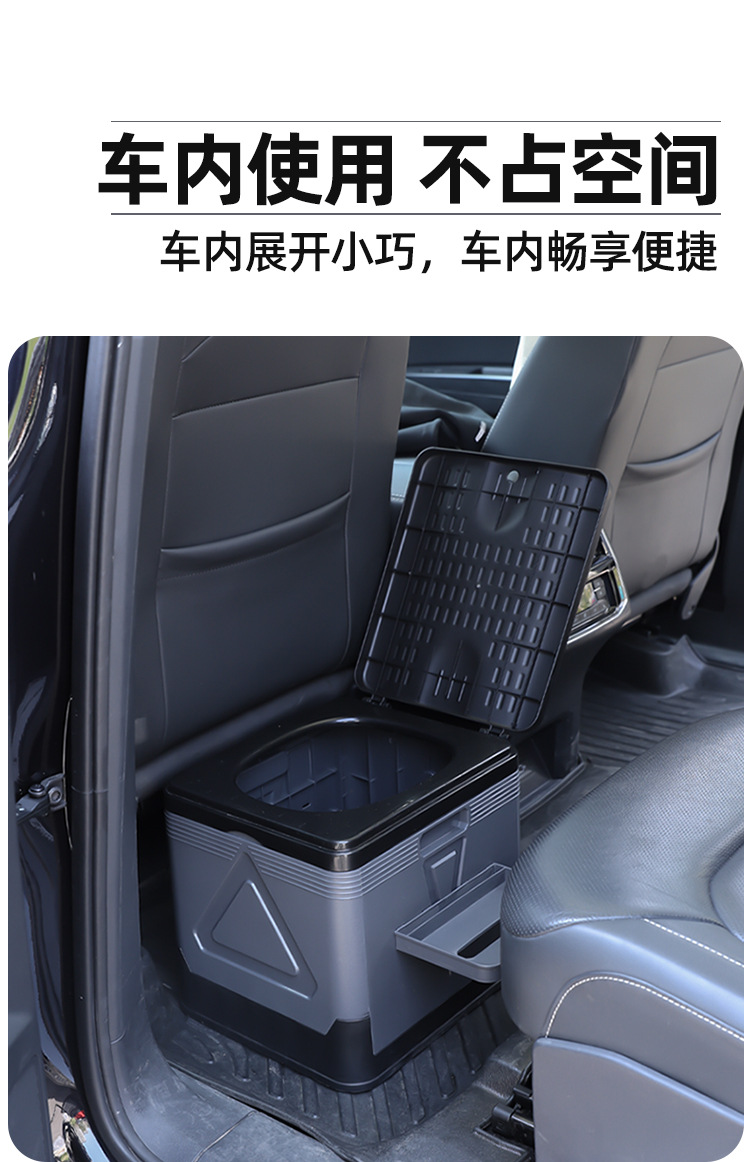 [in stock Wholesale] Outdoor Toilet Foldable Camping Toilet Portable Toilet Self-driving Emergency Toilet