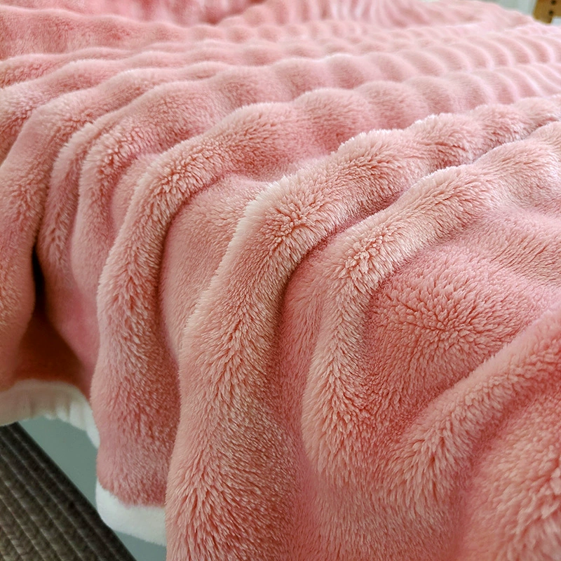 Plush Rabbit Blanket, Thickened Sofa Throw, Multiple Sizes 70×100–200×230 cm, Gift