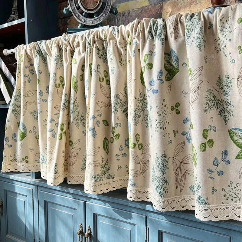 No-Punch Partition Curtain Fabric Tassel Short Curtain Home Decoration Cover-Up Curtain Washing Machine Room Blackout Curtain Cross-Border No-Punch Partition Curtain Fabric Tassel Short Curtain Home Decoration Cover-Up Curtain Washing Machine Room Blackout Curtain Cross-Border