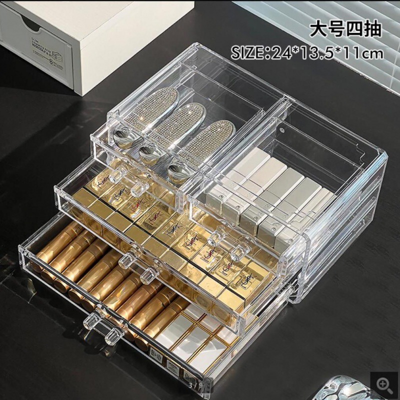 缶入りマニキュア接着剤収納ボックスマニキュアデスクトップマニキュア接着剤インターネット有名人アクリル透明多層芳香素|undefined