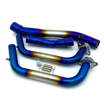 Motorcycle exhaust pipe section modification R3/R25/MT03 stainless