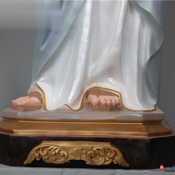 160cm San Pedro Ornamiento Mirando Estatuas de vidrio FRP Decoración de la iglesia