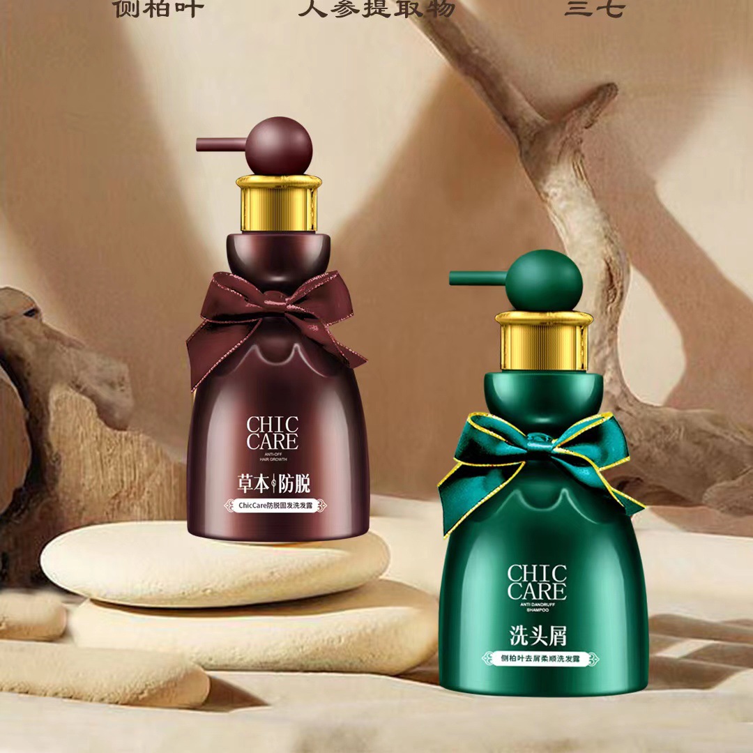 Dr. Li's ChicCare Saw Palmetto Shampoo Set for Itch Relief, Hair Loss Prevention, and Softening