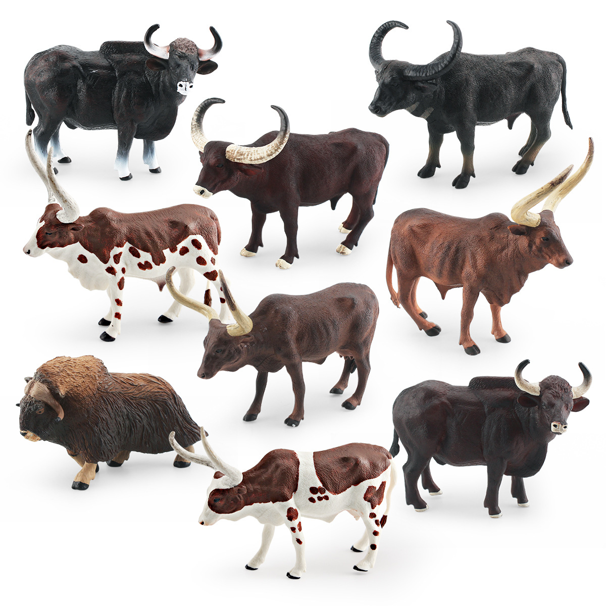 Transfronteriza simulación animal salvaje almizcle buey ancolavatuxi Toro Río buey GOER ganado modelo decoración adornos