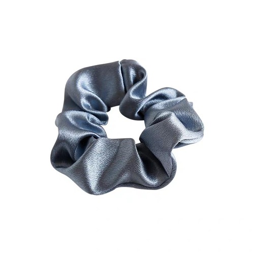 Satin solid color Korean girl's large intestine hair ring plain color versatile ball hair rope ins simple hair accessories rubber band
