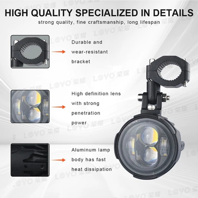Fog lamp as high beam lights, driving lights, LED