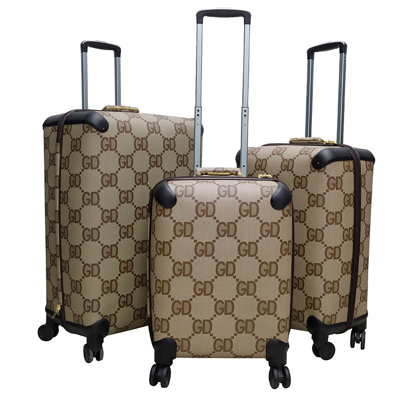 Una caja de material Pu de la Caja de trolley de 20 / 24 / 28 pulgadas con rueda universal silenciosa a prueba de humedad y resistencia a la caída