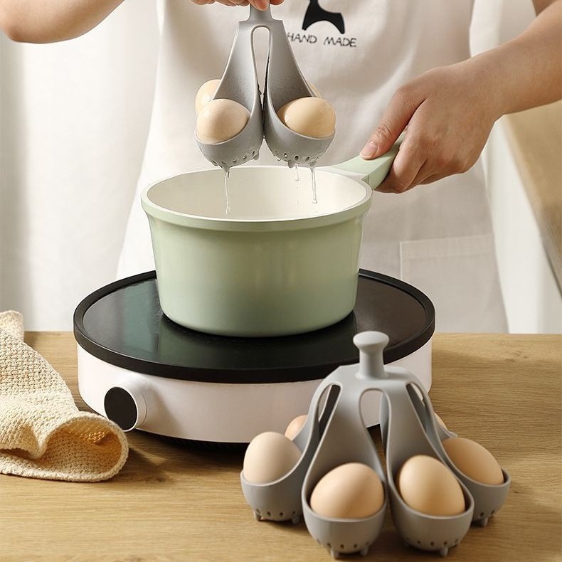 식품등급 계란찜 아침식사용 실리콘 삶은 계란, 고온에 강한 계란찜 도구, 계란걸레 연삭도구, 게으른 사람들을 위한 필수품