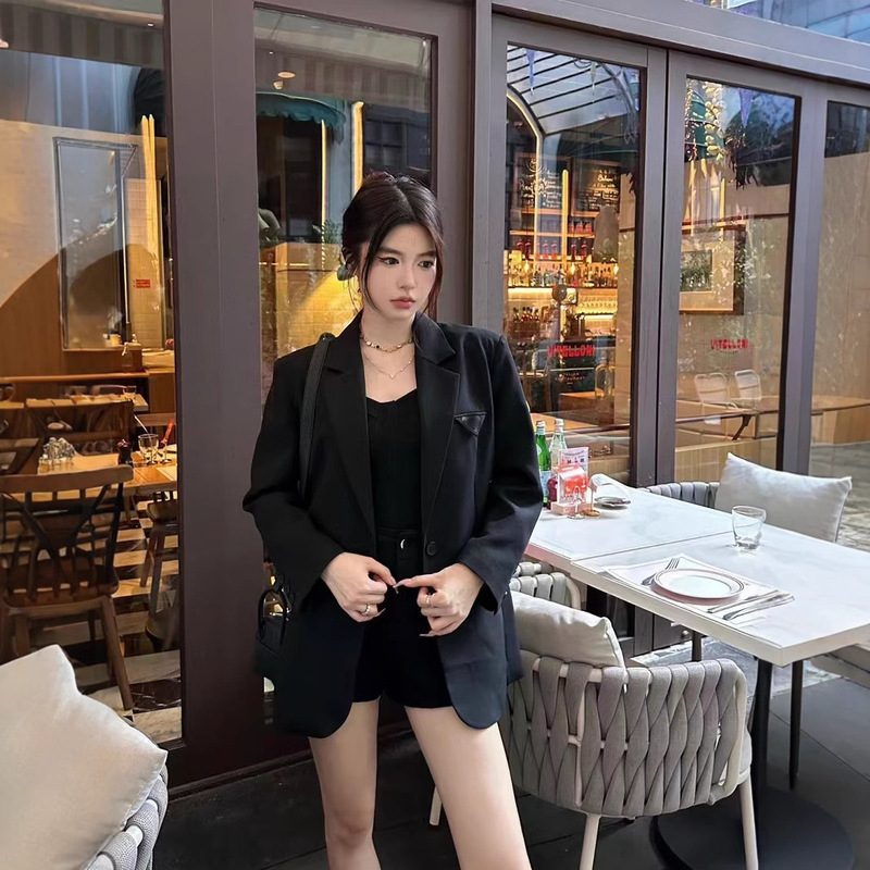 Nanyou Early Autumn Triangle Adjusting Belt and Small Bag Suit Jacket Fashionable Waist Small Suit Jacket