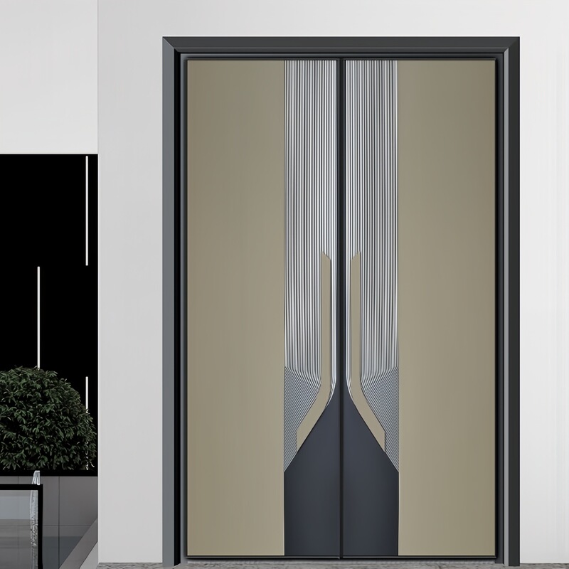 Custom-Made Cast Aluminum Doors, Exterior Paint, Concealed Hinges, Villa Entrance Doors, Security Doors, Villa-Specific Custom-Made Cast Aluminum Doors, Exterior Paint, Concealed Hinges, Villa Entrance Doors, Security Doors, Villa-Specific
