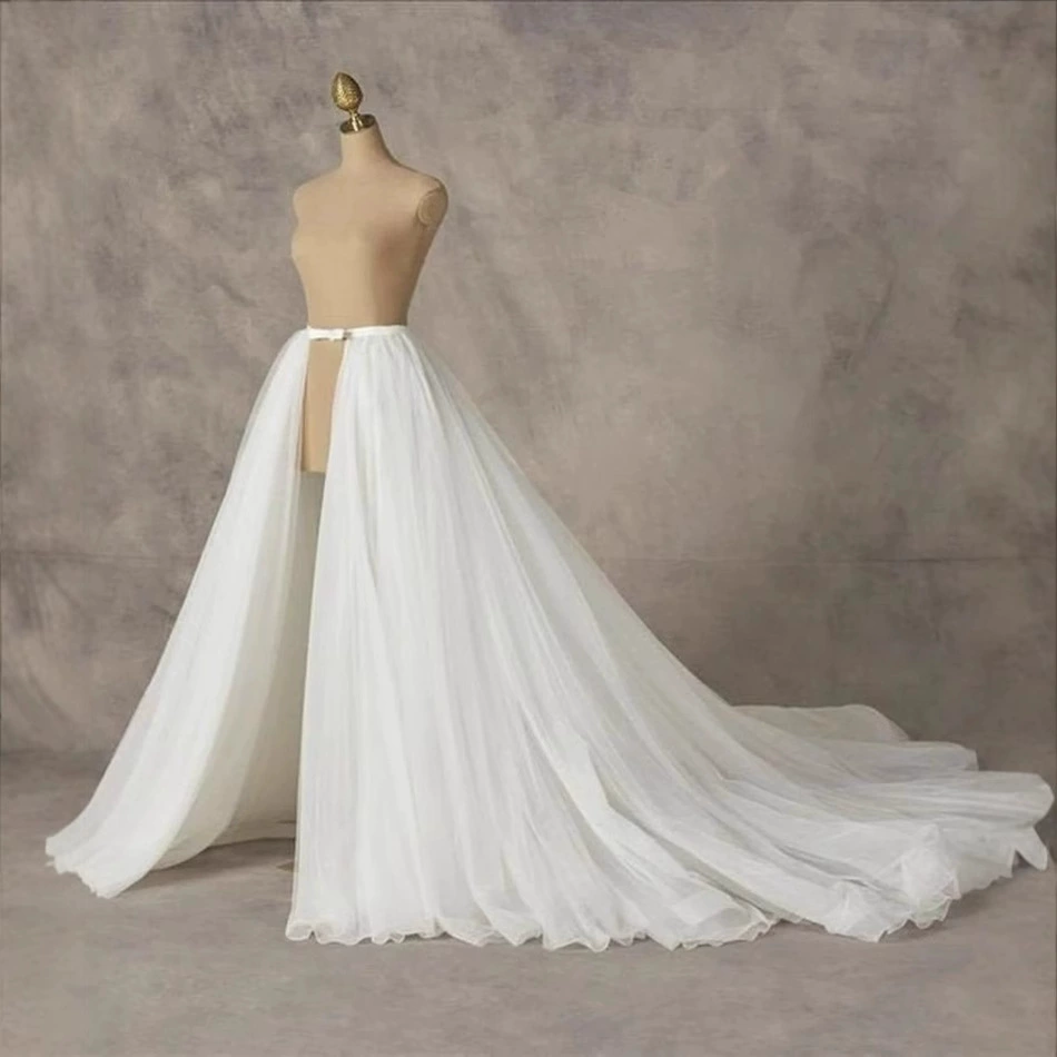 Европейская и американская 4-слойная съемная юбка Свадебное платье Сетчатая юбка