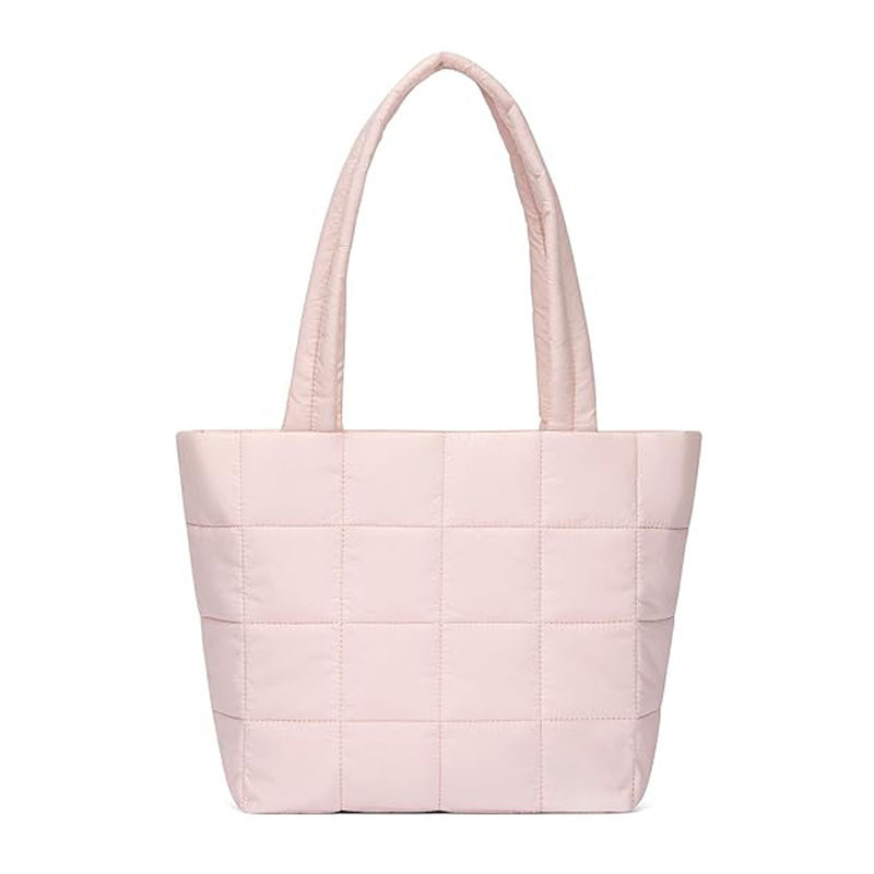 Women's Handbags Fluffy Quilted Wallet Nylon Shoulder Bag and Handbag with Laptop compartment