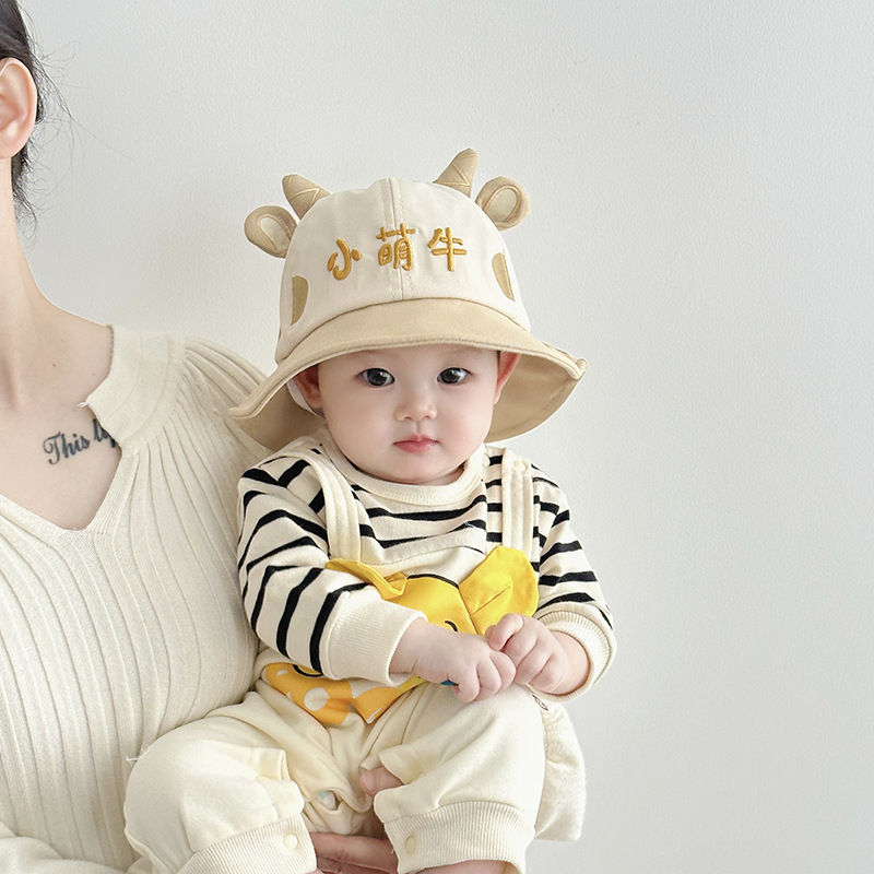Sombreros para niños primavera y otoño delgados lindos super grandes bisel sombrero de pescador de protección solar para hombres y mujeres bebés viajan sombrero de verano