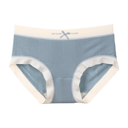 New product light oxygen breathable paclitaxel purifying crotch women's underwear mid-waist bag hip Japanese soft girl skin-friendly briefs