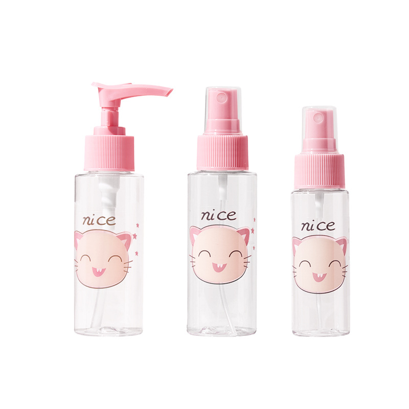 Botellas de cosméticos de viaje de dibujos animados AEYE botellas de aerosol para mascotas botellas de emulsión vacías botellas de compresión transfronterizas exclusivas para VN