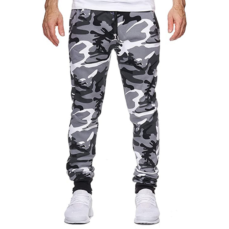 Cross Mirror Nuovo Autunno Inverno Vendita calda Uomo Casual Camouflage Vita media Alta elasticità Stampato Tessuto elasticizzato Spot Sport Pantaloni da jogging_voghion.com
