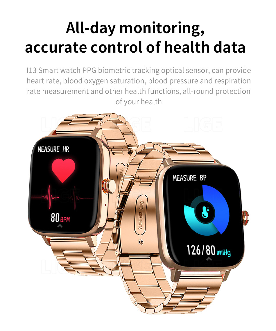 Unisex Smartwatch Mit Herzfrequenz- Und Schlafmonitor_voghion.com