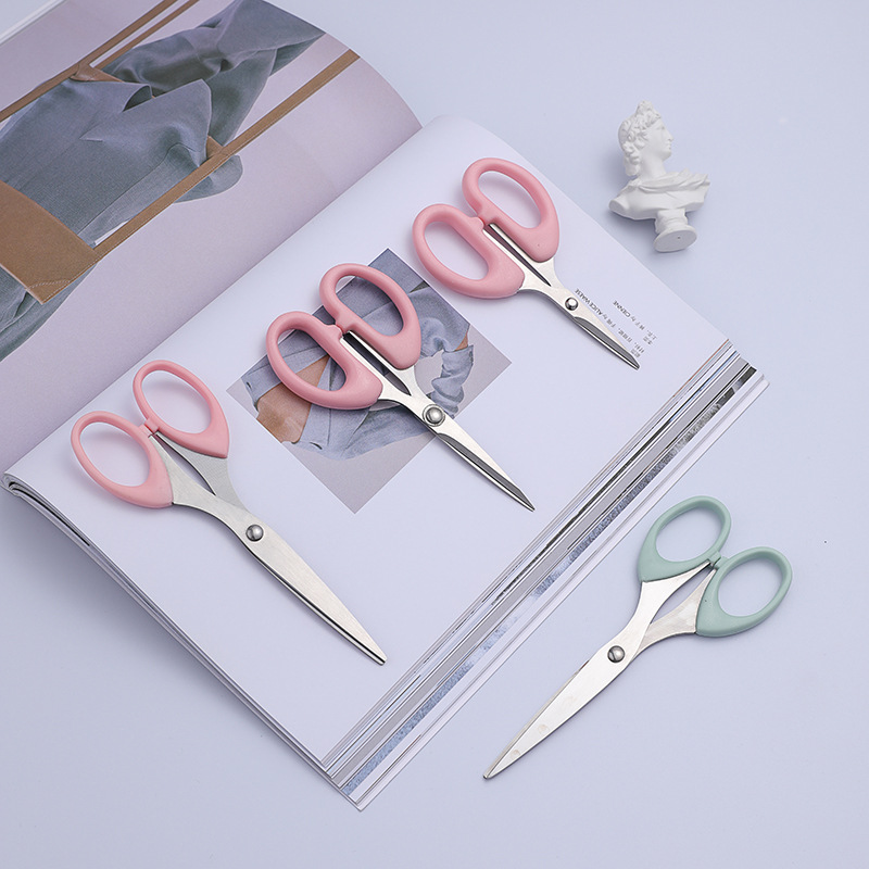 Stationery scissors office home kitchen sewing paper scissors large, medium and small stainless steel handmade art knife scissors