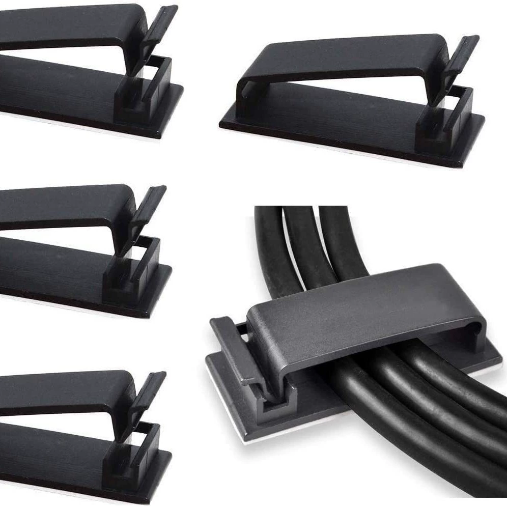 В наличии FC-30 черно-белый приклеенный фиксирующий Зажим для кабеля сиденья зажим для фиксации провода зажим