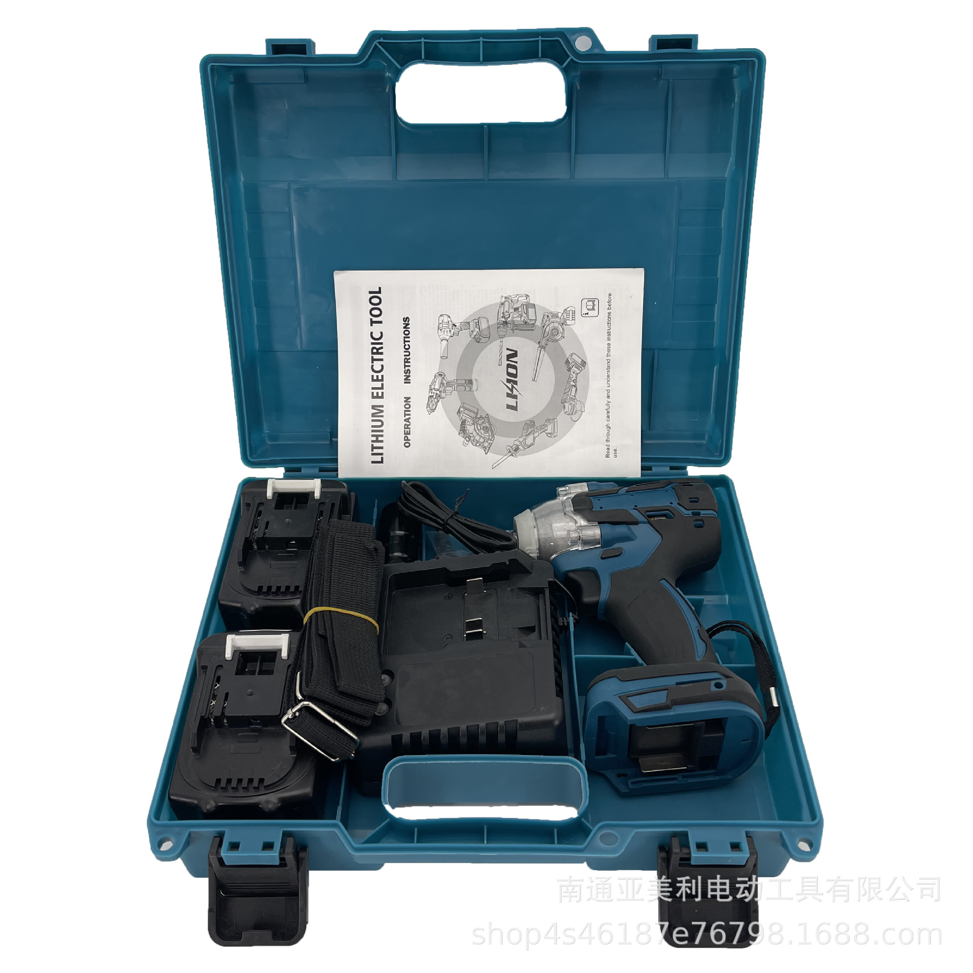 Llave recargable de litio sin escobillas llave eléctrica llave de impacto reparación de automóviles pistola de aire marco trabajador carpintería llave fábrica al por mayor