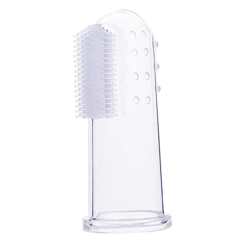 Baby Finger Cover Silicone Toothbrush Full Silicone Toothbrush Baby Thumb Cover Tongue Coating Cleaning Brush