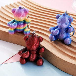 (Cross-border trading), three dimensional keychain, pendant, toy, 3D, with little bears, new collection