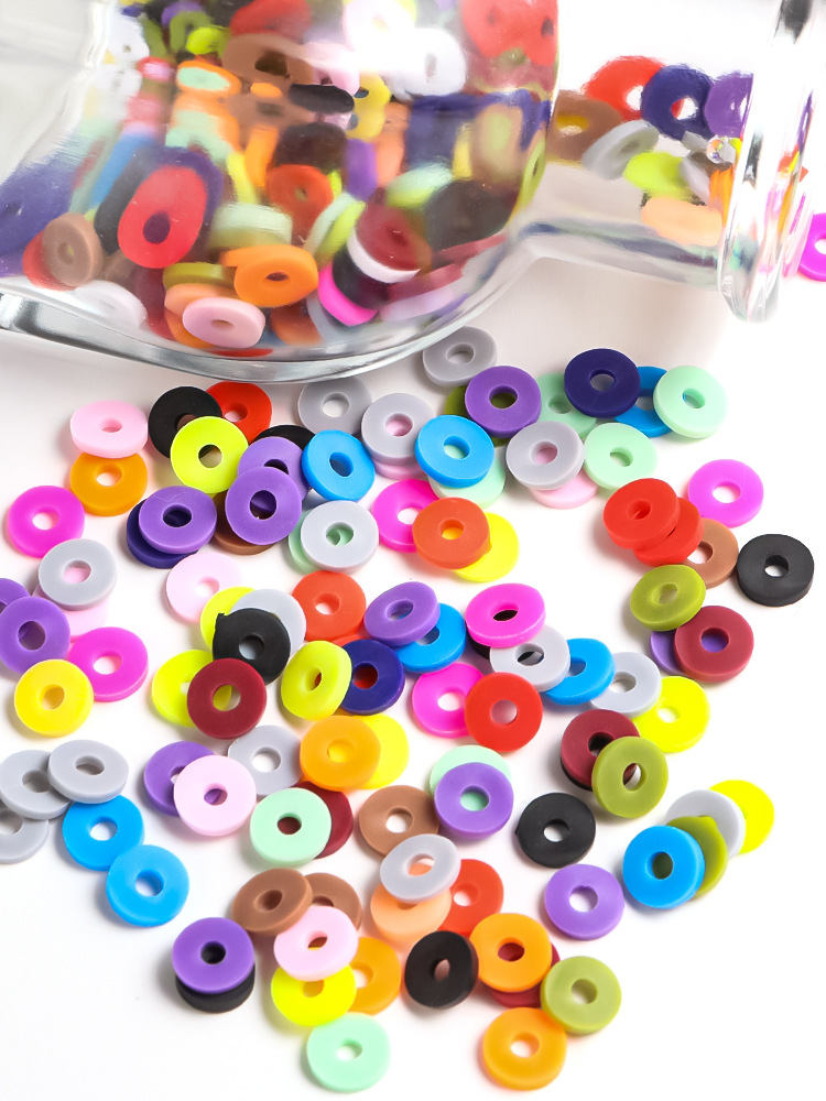 46g Weight Beads Jewelry Making Type DIY Jewelry Accessories Classification 1 Set Quantity soft clay Material Solid Color Pattern Simple Style Style 1 Set Soft Clay Solid Color DIY Jewelry Accessories Beads 无