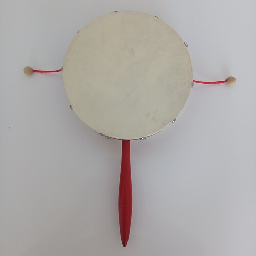 Orff percussion instrument 4 inches 6 inches 8 inches rattle sheepskin drum children's hand drum children's early education toys