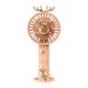 Folding deer fan-beige