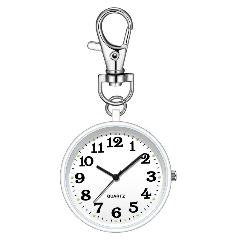 Civil Service Examination Mute Watch ins High-value Students Male and Female Primary School Senior high school Quartz Small Hanging Pocket Watch