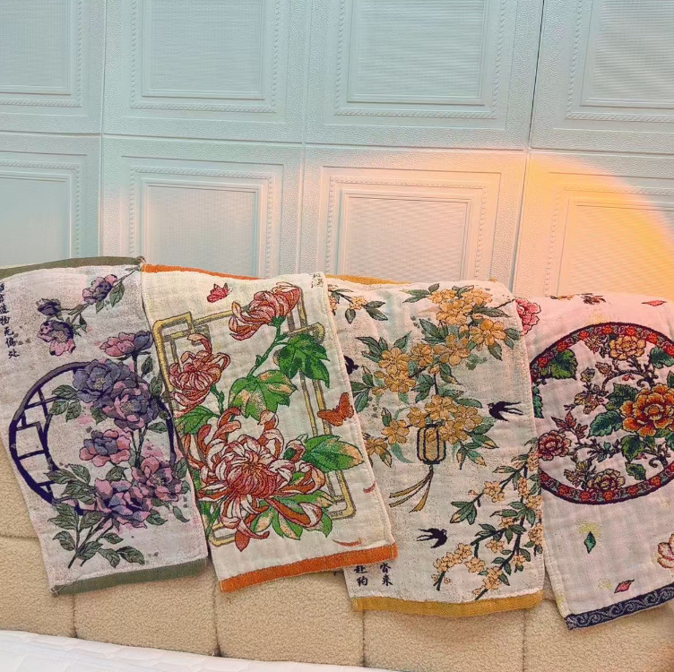 Pure Cotton Gauze Face Towel, Class A, Soft and Absorbent, Children's Face Towel, Kindergarten Baby Towel, Wholesale