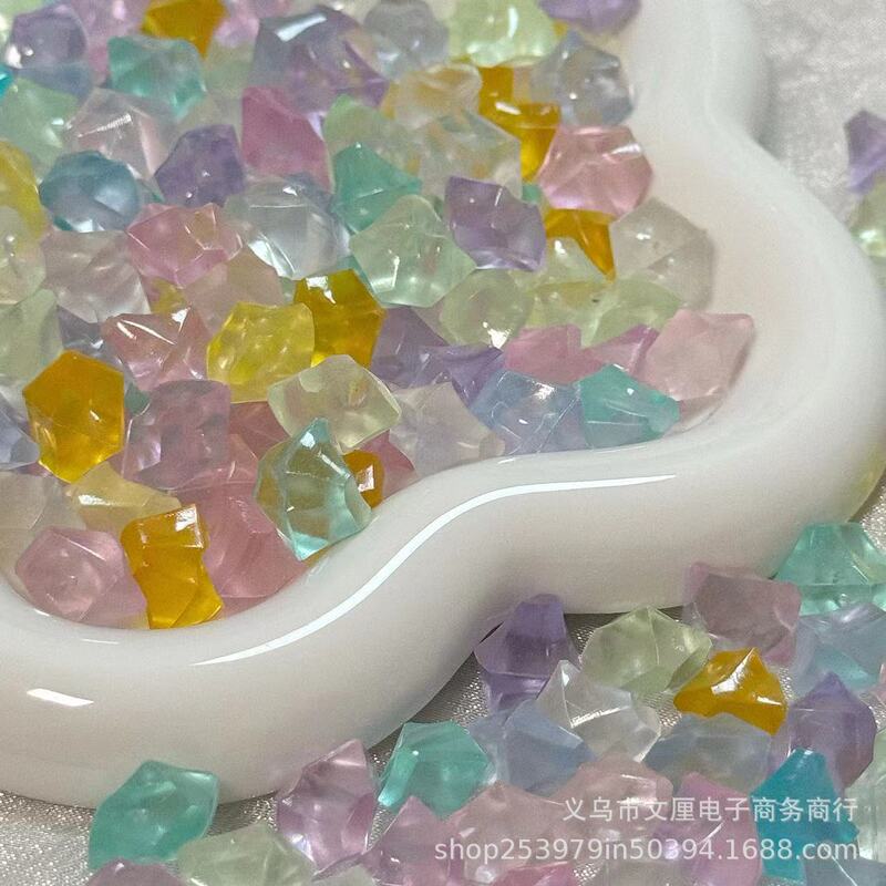 New luminous mixed color crushed ice small size love beans should aid small card design LO change millet whisk wholesale in stock