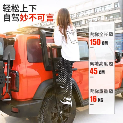 Roof rack — Expansion Platform Folding Ladder