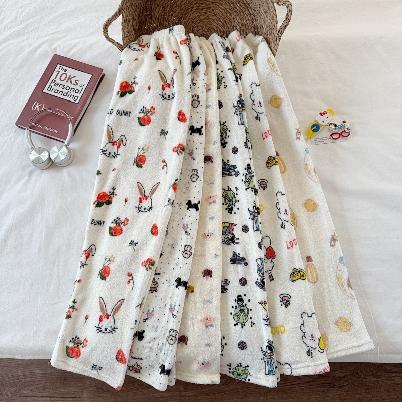 Invierno nuevo pantalones cálidos de franela estilo de caricatura coreano para mujeres más grueso y terciopelo cálido para el hogar pijamas de lana se pueden usar fuera